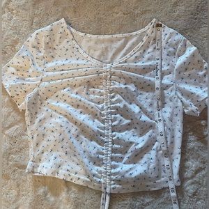 SheIn Ruched Front Crop Top